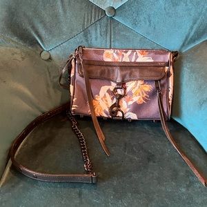 Rebecca minkoff mini M.A.C dark blue floral